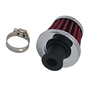 Red 12mm Cold Air Intake Filter Turbo Vent Crankcase Car Breather Valve Cover