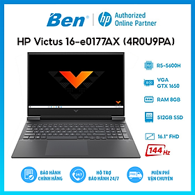 Hình ảnh Laptop HP Victus 16-e0177AX (4R0U9PA) R5-5600H | 8GB | 512GB | GTX 1650 4GB Hàng chính hãng