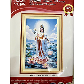 Mua Tranh thêu kín phật quan âm vs8285  kích thước 60 x 90 cm