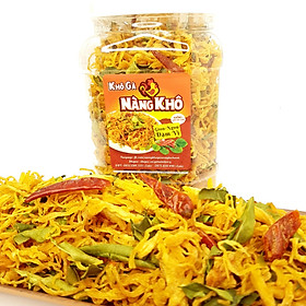 Khô gà lá chanh loại ngon ( Giòn ngon - Đậm vị ) - 500gram thương hiệu Nàng Khô