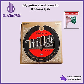 Mua Dây đàn  guitar classic D addario EJ45 - Được làm bằng lõi nylong cao cấp cho âm ấm trong - Đặt hàng tặng pick