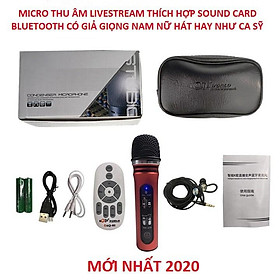 Mua Micro Thu Âm Karaoke Livestream ATK10 - Tích Hợp Sound Card K10 Thế Hệ Mới 2020