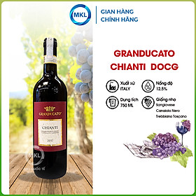 Rượu Vang đỏ Granducato Chianti DOCG 750ml 12.5% - Ý - Hàng Chính Hãng