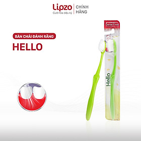Bàn Chải Đánh Răng LIPZO Hello Vỉ Dành Cho Người Lớn Công Nghệ Lông Chỉ Tơ Nha Khoa Siêu Mảnh