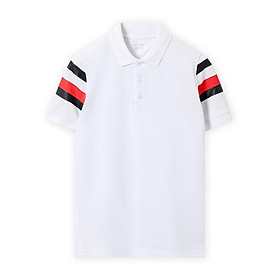 Áo thun polo nam POLOSHIRT đen phối 2 tay cổ bẻ tay ngắn lỡ PLS03