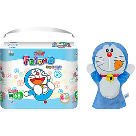 Tã Quần Goo.N Gói Siêu Đại Size M68 (7kg ~ 12kg) + Tặng Con Rối Doremon