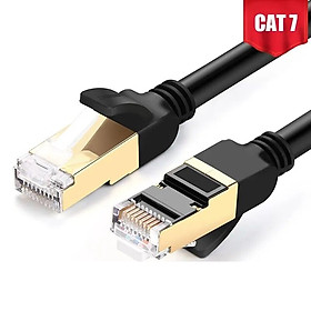 Ugreen UG11229NW107TK 0.5M màu Đen Cáp mạng LAN CAT7 STP chống nhiễu - HÀNG CHÍNH HÃNG