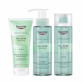 COMBO SẠCH DA GIẢM NHỜN MỤN EUCERIN PRO ACNE