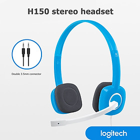 Tai nghe có dây H150 của Logitech Gaming Stereo Tai nghe 3,5 mm kép có MIC cho Máy tính để bàn