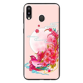 Ốp in cho Samsung Galaxy M20 Chim Nền Hồng - Hàng chính hãng