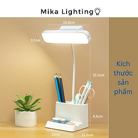 Mua Đèn bàn học LED bảo vệ mắt đế hộp bút  giá để điện thoại tích hợp Pin dung lượng cao nhiều chế độ ánh sáng