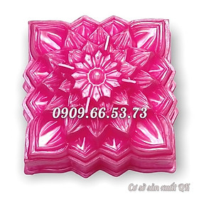Khuôn rau câu trung thu hoa sen tầng hình vuông loại 10 cm – Mã số 1845