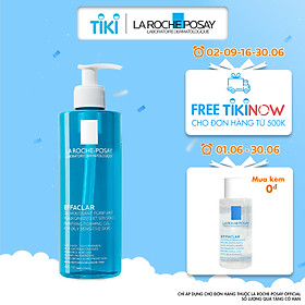 Gel rửa mặt tạo bọt làm sạch & giảm nhờn cho da dầu nhạy cảm La Roche-Posay Effaclar Purifying Foaming Gel (400ml)