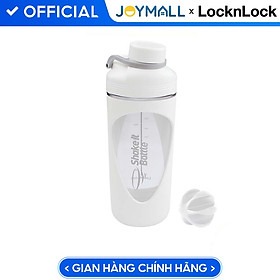 Bình lắc Lock&Lock 800ml Balance Shake It Bottle màu trắng HAP949WHT- Hàng chính hãng có quai xách và thanh đo dung tích - JoyMall