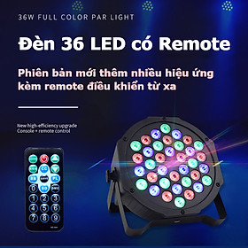Mua Đèn led sân khấu Flat Par Light 36 Led có remote điều khiển từ xa cảm ứng âm thanh