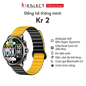 (Mở bán) Đồng hồ thông minh Kieslect KR 2 | 1.43 inch | AMOLED Super Dynamic | 360mAh | Nghe gọi trực tiếp | Hàng Chính Hãng