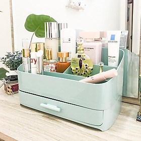 Mua Kệ để đồ mỹ phẩm-Kệ đưng bông tẩy trang- bằng nhựa mẫu mới cực kì tiện dụng