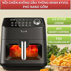 Nồi chiên không dầu thông minh tráng Nano gốm Kyvol Epichef AF600