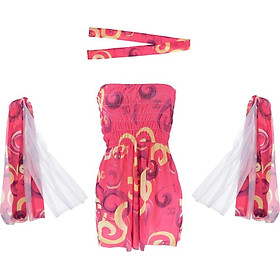 Nữ 70 Hippie Lạ Mắt Trang Phục Người Lớn Retro Phong Cách Ngộ Nghĩnh Bé Gái Cosplay Váy