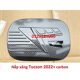 Ốp tay nắm, hõm cửa, nắp xăng, ốp gương CARBON xe Huyndai Tucson 2022, 2023 vân Cacbon cao cấp