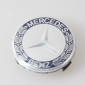 01 CHIẾC Logo chụp mâm, ốp lazang bánh xe ô tô Mercedes Benz đường kính 75mm mã MDE75-1