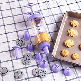 Mua Bộ nhấn bánh Cookies Press nhựa (10 mặt nhấn kèm 8 đui bắt kem)
