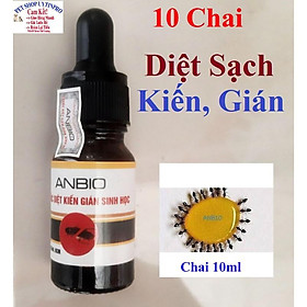 10 CHAI THUỐC DIỆT KIẾN GIÁN Sinh Học ANBIO Chai 10ml Xuất xứ Việt Nam