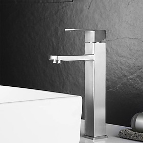 Vòi Lavabo vuông inox mờ 20-30cm