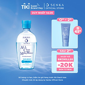Nước Sữa Tẩy Trang 2 lớp SENKA A.L.L. CLEAR MILKY WATER 230ML