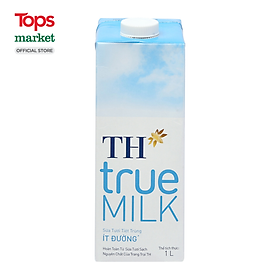 Sữa Tươi Tiệt Trùng TH True Milk Ít Đường 1L