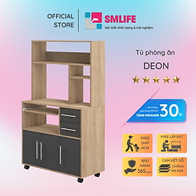 Tủ phòng ăn gỗ hiện đại SMLIFE Deon  | Gỗ MDF dày 17mm chống ẩm | D90xR40xC149cm