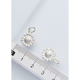 Combo 2 cái charm bạc Hoa hướng dương treo 2 - Ngọc Quý Gemstones