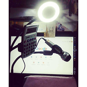 Đèn Led Livestream Full Phụ Kiện, Gồm Chân Đèn Và Kẹp Điện Thoại. Hỗ trợ Livestream, Phun Xăm, Make Up