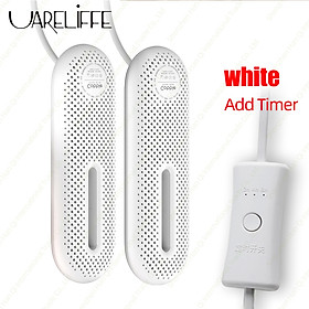 Uareliffe Shoe Dryer Portable Household Electric Sterilization Dehumidification Deodorization Dryer Constant 60°C Temperature Heating Drying Tool With Work lndicator Light And Double-sided Vent Design For Home Travel