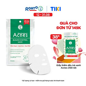 Mặt Nạ Chuyên Biệt Cho Da Mụn Acnes Anti-Acne Mask (3 Miếng)