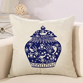 Mua Vỏ gối tựa ghế sofa trang trí hình hũ xanh