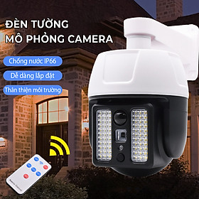 Đèn năng lượng mặt trời - Đèn Tường Giả Camera HW-5118-2, dễ lắp đặt-K1533