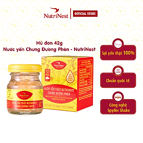 Nước Yến Sào Nguyên Chất Chưng Đường Phèn NutriNest Thanh Lọc Cơ Thể - Hũ 42g