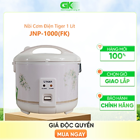 Nồi Cơm Điện Nắp Gài Tiger JNP-1000 - 1L JASMIN - Hàng Chính Hãng