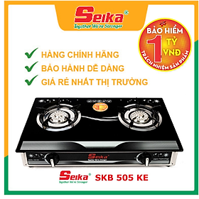 Mua Bếp Gas Đôi Mặt Kính Seika - SKB 505 KE - Hàng Chính Hãng