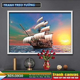 Mua Tranh treo tường phòng khách  phòng ngủ - thuận buồm xuôi gió-3930L3