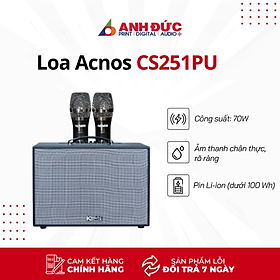 Loa Karaoke Acnos CS251PU (Kèm 2 Micro Không Dây) - Hàng Chính Hãng