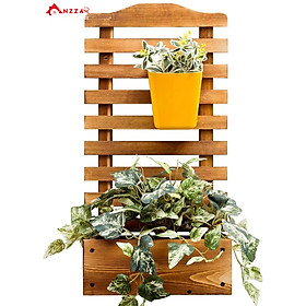 Mua Kệ gỗ treo tường trang trí ban công treo chậu hoa  cây cảnh phong cách hiện đại KBC-7430