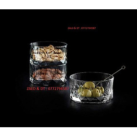 Thố Thủy Tinh Ocean Connexion Condiment Bowl Đường kính 10cm  P.02820 , Nhập Khẩu Thái Lan