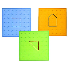 Plastic Nail Plate Primary Mathematics Nailboard Tool Educational Toy for Kids