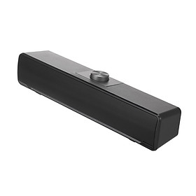 V-196 Computer Speaker USB Wired Bar Stereo Subwoofer Music Player Bass Surround Sound Box 3.5mm Audio Input for PC