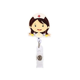 Dây Gài Đeo Thẻ Đáng Yêu Hình Bác Sĩ, Điều Dưỡng, Y tá, Gắn Túi Áo Có Dây Kéo Dài, Tiện Dụng, TakyHome 5950