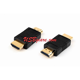 Đầu nối HDMi 2 đầu đực - HDMI male to male jack【USBgiare,Com】