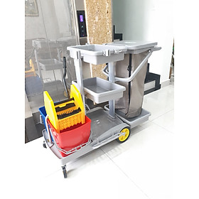 Mua Xe làm  vệ sinh đa năng  Hiclean HC779  bằng nhựa  3 tầng