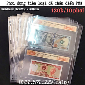 Mua Lá phơi đựng tiền đã chấm điểm PMG Kích thước 260 x 280 mm